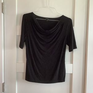 Talbots draped neck blouse